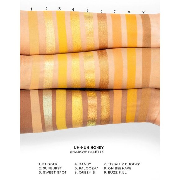 🔥 2/$30 🐝 BNIB ColourPop UH-HUH HONEY Vegan 9-pan Eyeshadow Palette! 🐝 - Picture 10 of 12